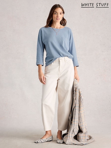 White Stuff Blue Demi Dolman Top (V53839) | £35