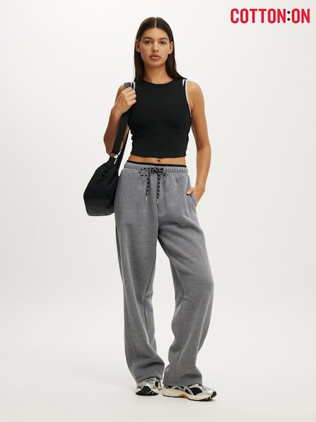 Cotton On Grey Plush Double Waistband Joggers (V54264) | £35