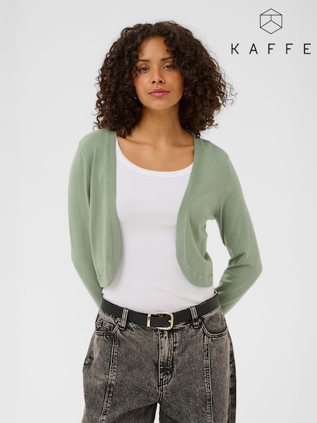 Kaffe Green Astrid Long Sleeve Bolero (V54379) | £30