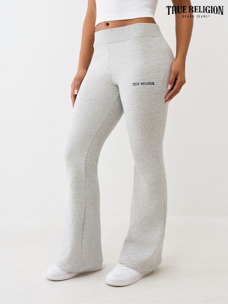 True Religion Grey Rainbow Horseshoe Stitch Bootcut Pants (V55115) | £99