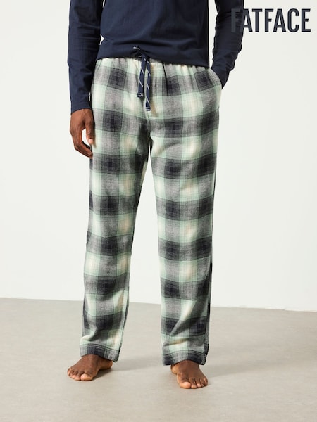 Green - Regular Fatface Check Pyjama Bottom