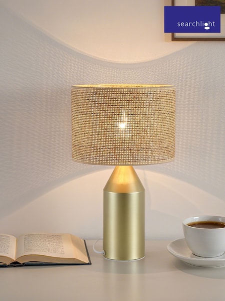 Searchlight Gold 1 Light Metal Table Lamp (V55282) | £32