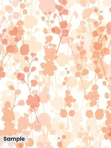 Ohpopsi Tangerine Blossom A4 Wallpaper Sample (V55292) | £1