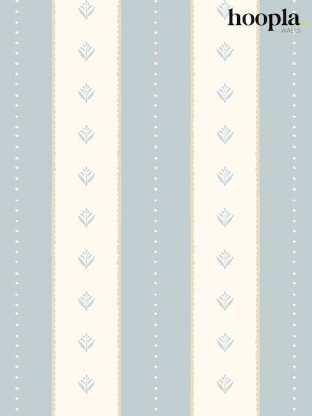 Hoopla Walls Wedgewood Decorative Stripe Linen  Stone A4 Wallpaper Sample (V55410) | £5