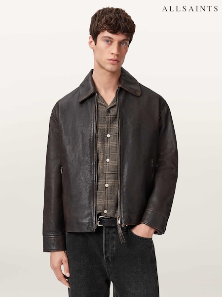AllSaints Brown Garrison Jacket (V55636) | £499