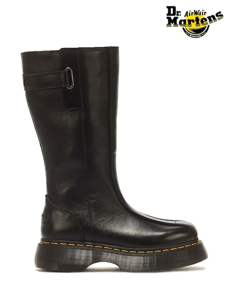 Black - Dr. Martens Buzz Hi Milled Gloss High Boots