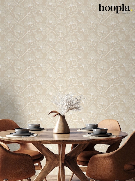 Hoopla Walls Oatmilk Dash Trail 10M Wallpaper (V56468) | £40