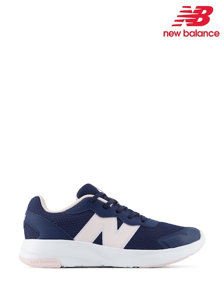 Black/Pink - New Balance 578 Youth Lace Trainers