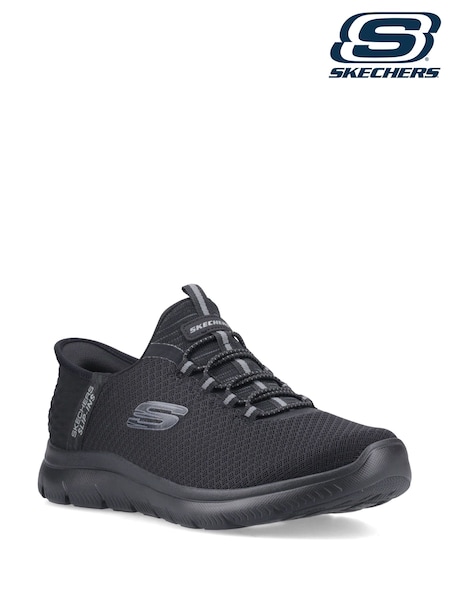Skechers Black Summits - High Range Trainers (V56891) | £74