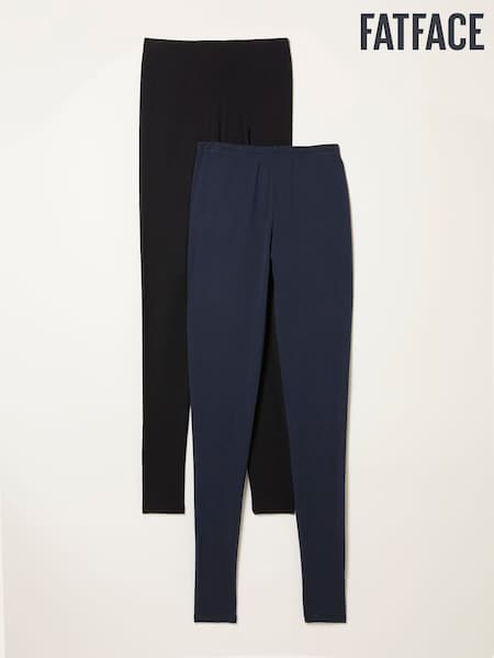 Black/Navy - Fatface Leggings