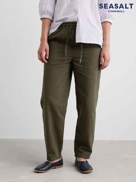 Seasalt Cornwall Green Sholl Trousers (V57042) | £66