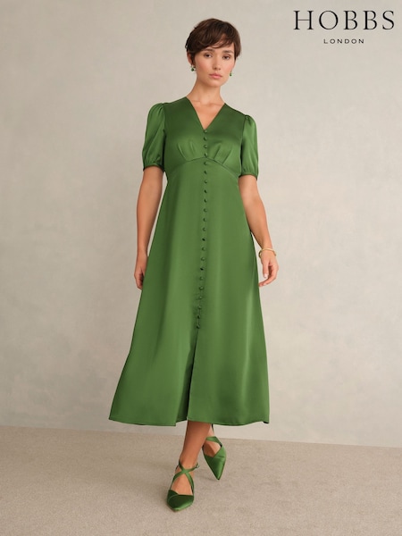 Hobbs Green Isabelle Dress (V57151) | £179
