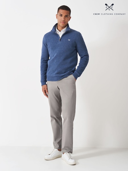 Crew Clothing Grey Straight Leg Chinos (V57632) | £65