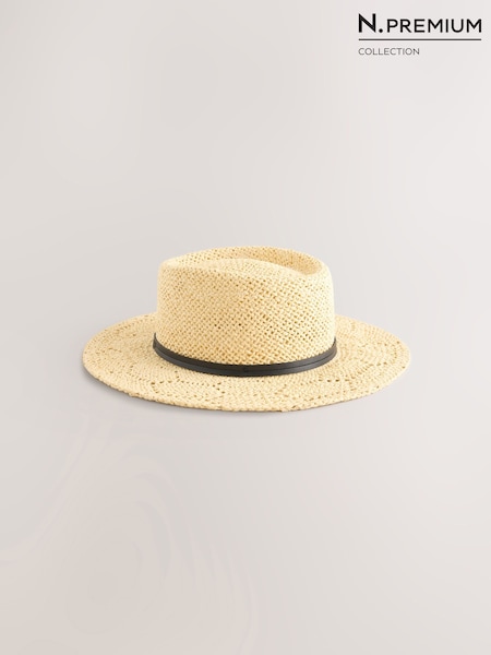 Neutral - N.premium Straw Look Panama Hat