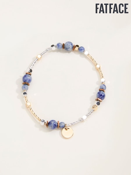 Navy - Fatface Stone Bracelet