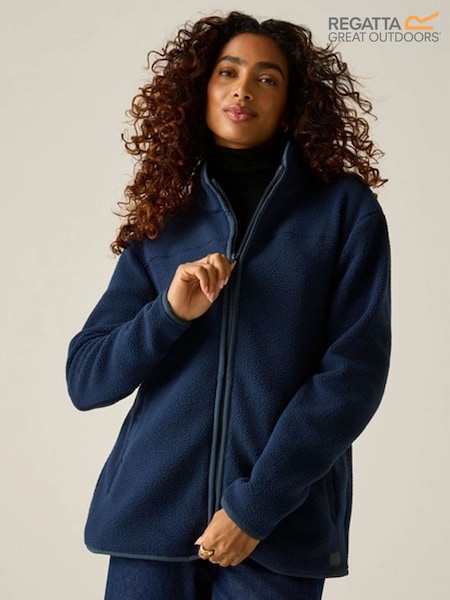 Blue - Regatta Frankie Borg Full Zip Fleece