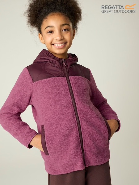Purple - Regatta Myla Hybrid Fleece Jacket
