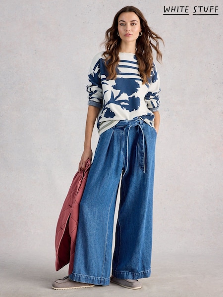 White Stuff White Fabia Floral Jumper (V58542) | £55