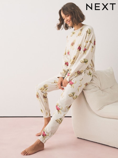 Oatmeal Charlie The Cockapoo - Long Sleeve Pyjamas