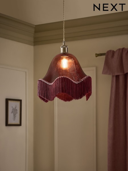 Wroxton Fringed Easy Fit Ceiling Light Shade