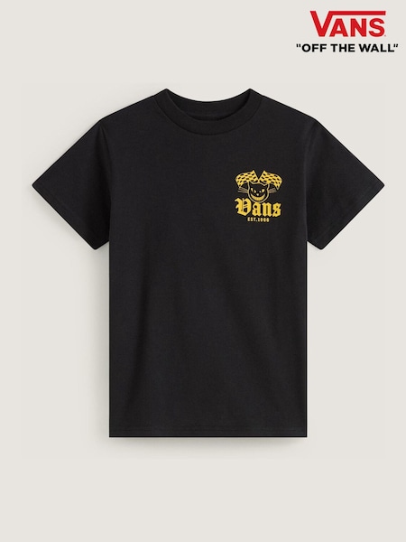 Black - Vans Junior Cat Club Short Sleeve T-shirt