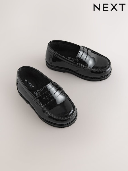 Black Patent - Penny Loafers