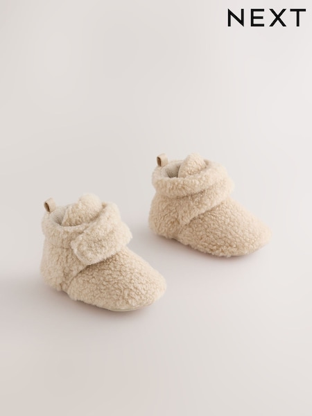 Neutral Borg - Slipper Wrap Boots (0-2mths)