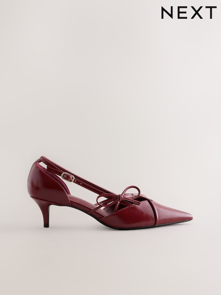 Red - Forever Comfort® Two Part Cut Out Heels