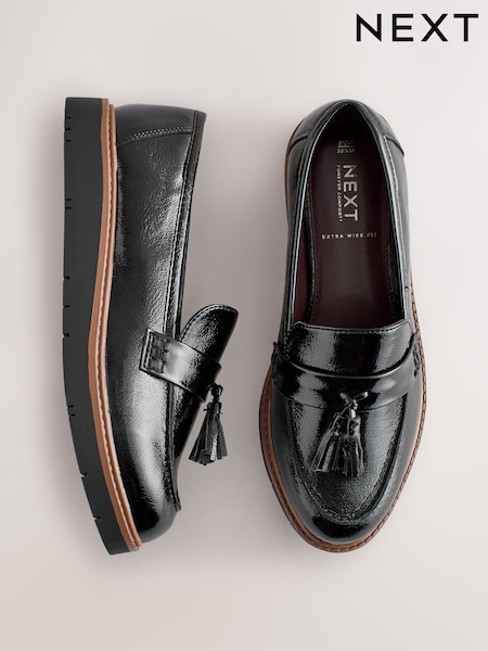 Black - Forever Comfort® Chunky Tassle Loafers