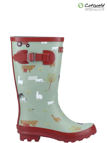 Cotswolds Green Farmyard Junior Wellington (V60695) | £35