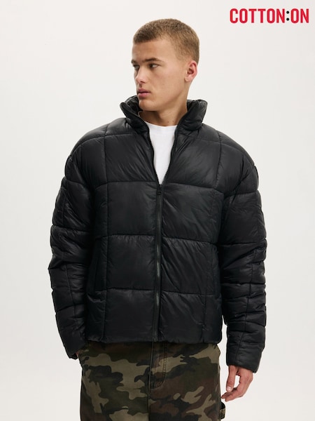 Cotton On Black Puffer Jacket (V60828) | £70