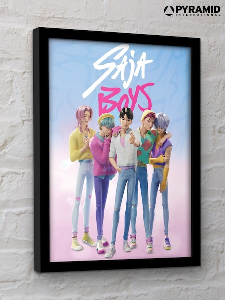 Pyramid International Saja Boys K-Pop Demon Hunters Framed Print (V60893) | £17