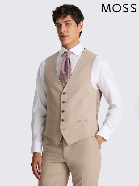 MOSS Natural Tailored Fit Waistcoat (V61234) | £160