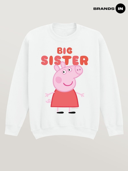 Brands In White Peppa Pig Big Sweat Top (V61266) | £25