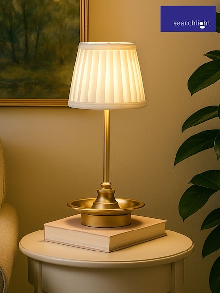Searchlight Gold Rechargeable Table Lamp (V61590) | £20