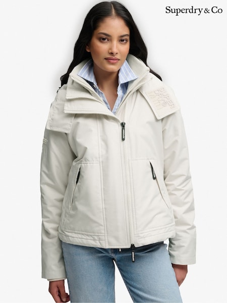 Grey Marl - Superdry Hooded Arctic Windcheater Jacket