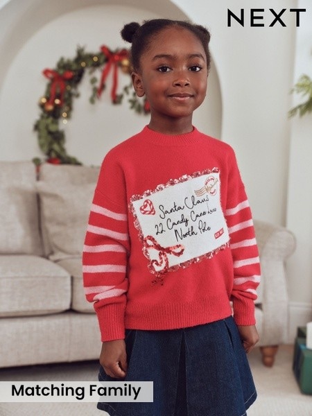 Red - Christmas Jumper (3-16yrs)