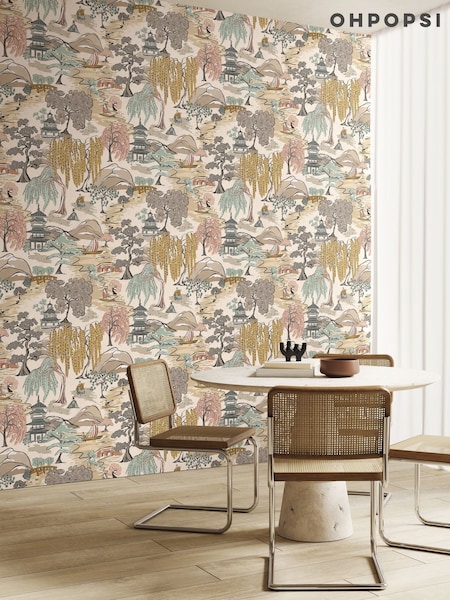 Ohpopsi Perfect Almond Oka 10M Wallpaper (V61964) | £86