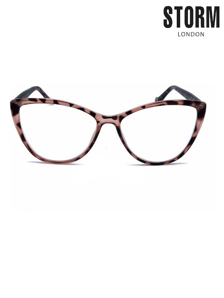 Storm Tortoiseshell Cat Eye Brown Reading Glasses (V62362) | £20