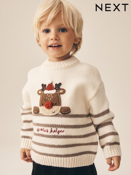Neutral - Christmas Crew Neck Jumper (3mths-7yrs)