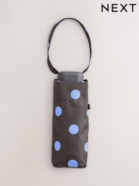 Chocolate Brown - Print Compact Umbrella