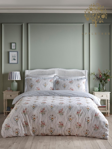 Appletree Multi Floral Bouque Cotton Duvet Cover Set (V63533) | £35 - £55