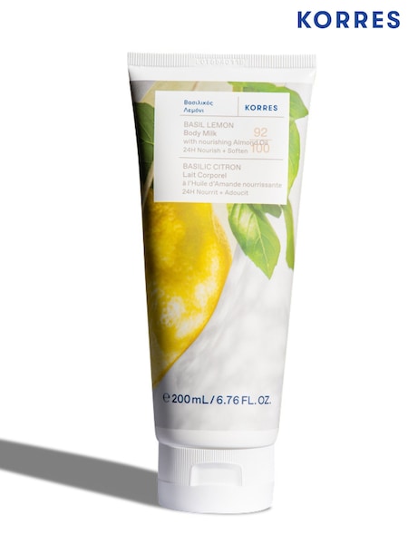 Clear - Korres Basil Lemon Body Smoothing Milk 200ml