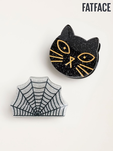 Multi - Fatface 2 Pack Halloween Claw Clips
