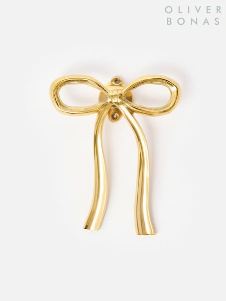 Oliver Bonas Gold Bow Door Knocker (V64055) | £40
