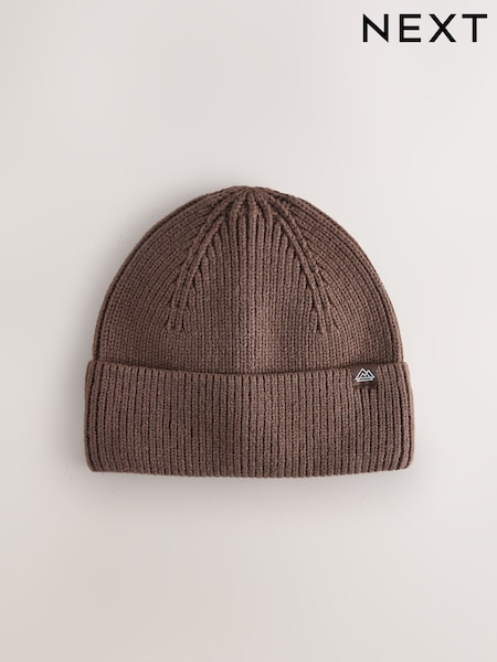 Chocolate Brown - Knitted Beanie Hat (1-16yrs)