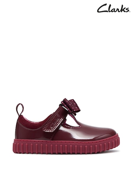 Red - Clarks Cove Bow Toddler Shoes