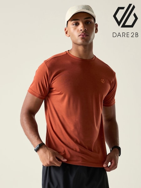 Orange - Regular Dare 2b Agile Short Sleeved T-shirt
