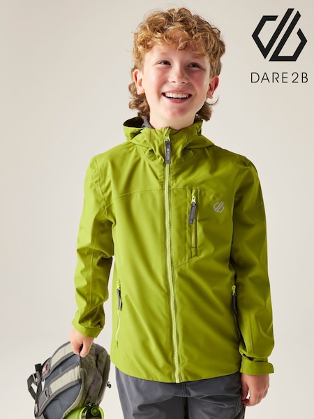 Green - Dare 2b Kids Switch Ii Waterproof Jacket