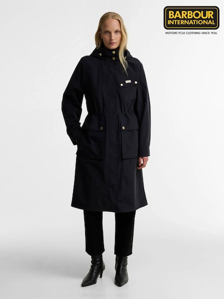 Black - Barbour International Serravalle Waterproof Jacket
